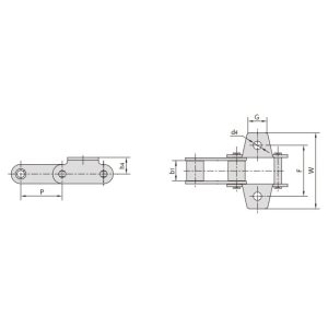 C-type og CA-type stålkjede for landbruket