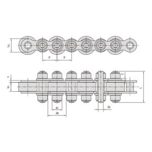 transportkjeder med store ruller