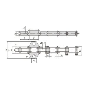 O-ring landbruksmaskin kjede