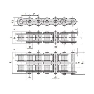 selvsmørende korttrinns rullkjede
