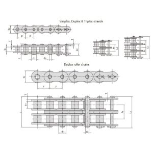 høyfast korttrinns rullekjede