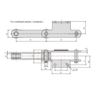 stabler-gjenvinningskjede-transportør med tilbehør