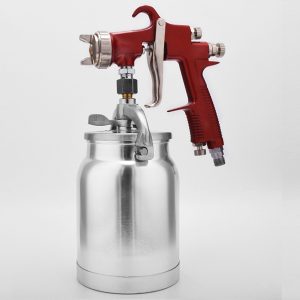 malingssprøytepistolen gir et litt tykkere lag med maling